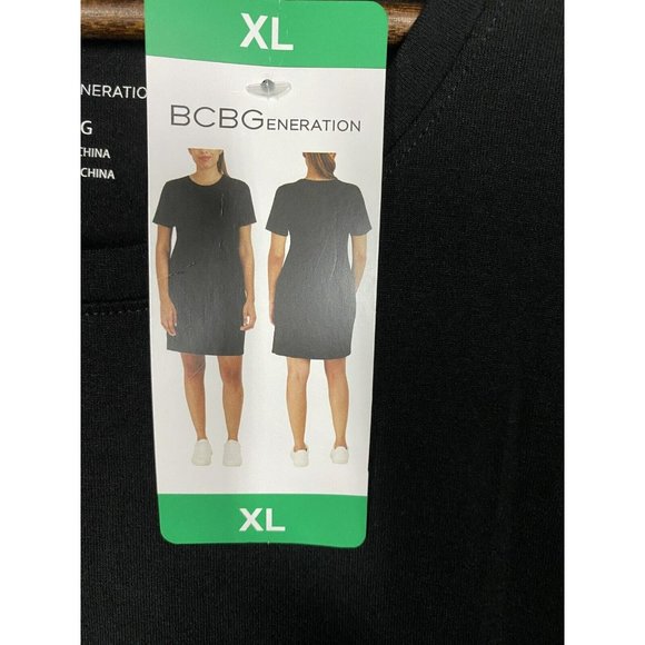 BCBGeneration Women T-Shirt Dress XL Black 1653526 - Picture 5 of 8